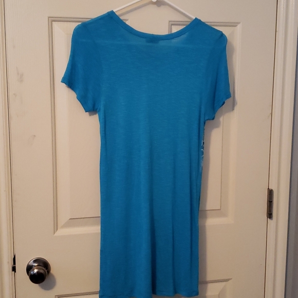 Daytrip teal top with cross outlined with bling - Picture 3 of 3